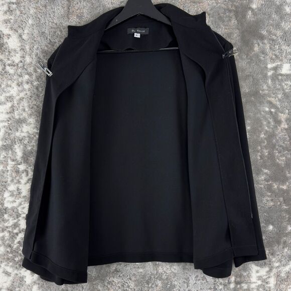 De Taille Womens Size L Fill Zip Jacket Black Long Sleeve Casual Outdoor - Picture 3 of 8